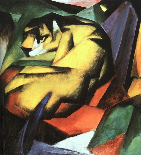 Franz Marc Tiger Norge oil painting art